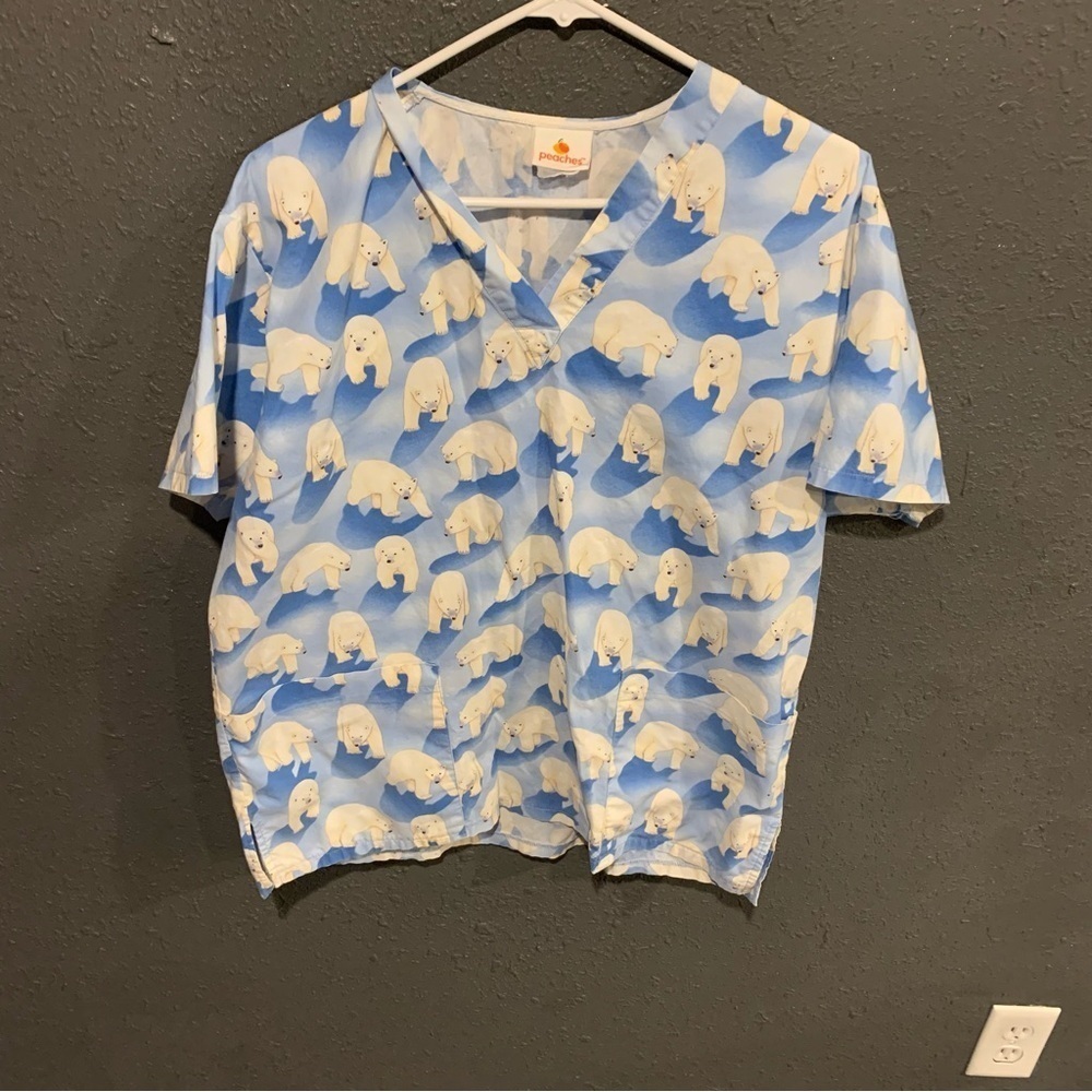 Polar Bear Scrub Top